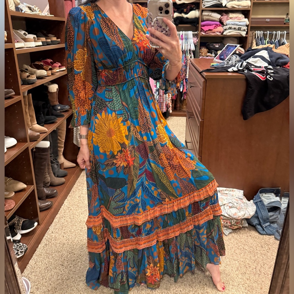 FARM Rio Multicolor Floral Maxi Dress
